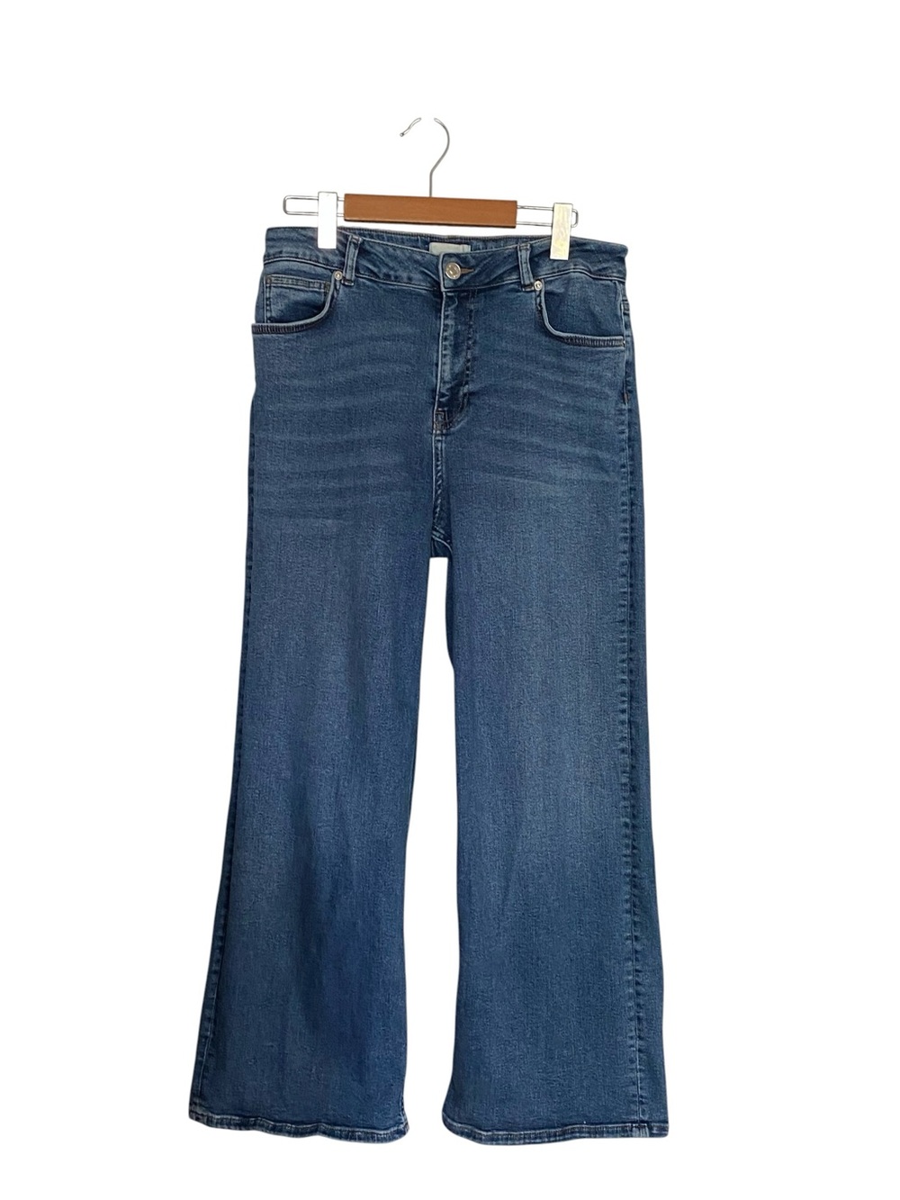 Minimum Women’s Classic Medium Indigo Wide-Leg Denim Jeans